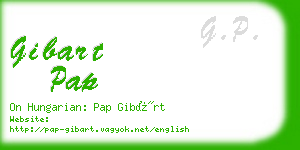 gibart pap business card